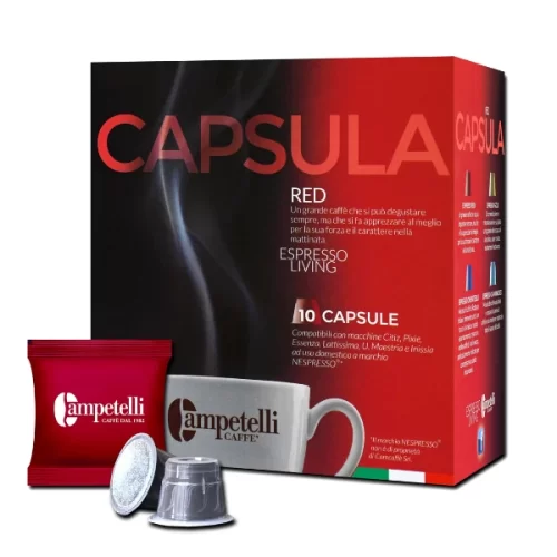 Box capsule miscela red