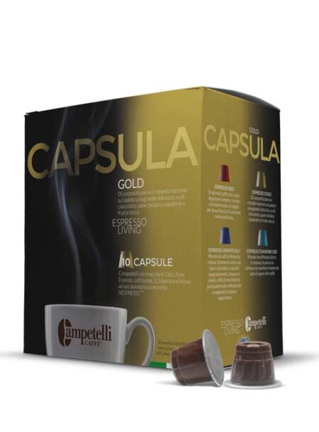 Miscela Gold - 10 Capsule dal Gusto Pieno | Caffè Campetelli