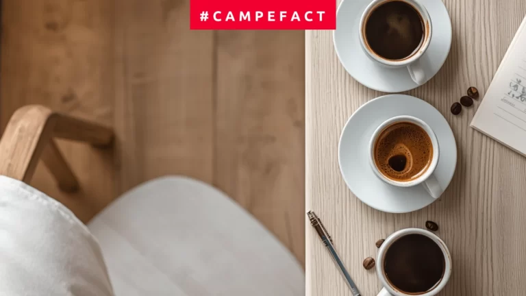 Tre tazze di caffè per una degustazione di caffè a casa
